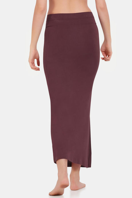 Zivame All Day Cut And Sew Height Extender Saree Inskirt - Mahogary Red — image 3